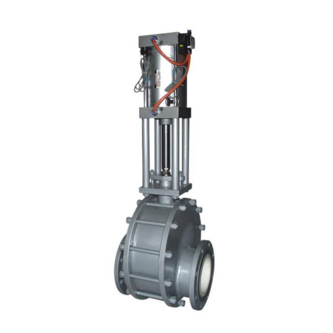 GZT644TC 气动陶瓷双闸板阀